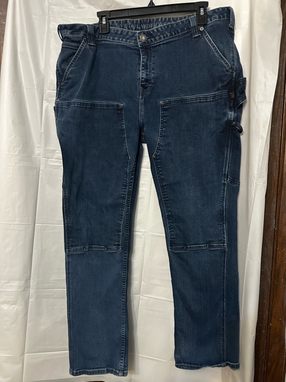Dovetail workwear double knee cargo jeans size 24/30 plus size